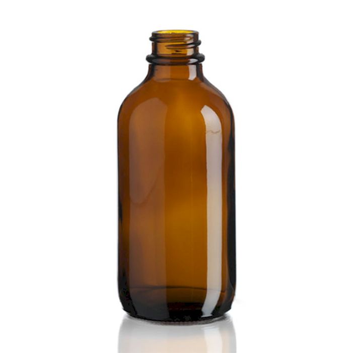 500ml Bostonská Láhev z Jantarového Skla - Bez Uzávěru