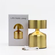 Dotyková Lampa - Bronzová Plochá Houba- USB (C) - Dobíjecí  (400 Watt)