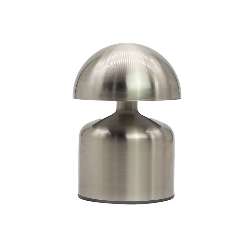 Dotyková Lampa - Stříbrná Kopule / Houba - USB (C) - Dobíjecí  (400 Watt)