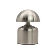Dotyková Lampa - Stříbrná Kopule / Houba - USB (C) - Dobíjecí  (400 Watt)