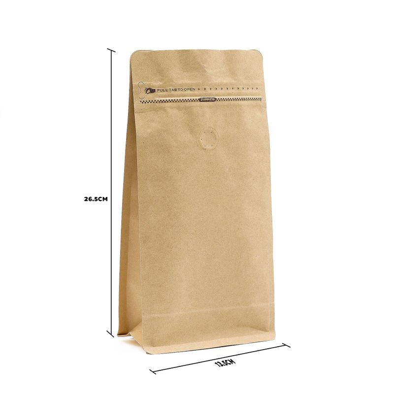 Středně Velký Kávový Sáček s Aroma Ventilací - 13.5x26.5cm (500gm)