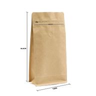 Středně Velký Kávový Sáček s Aroma Ventilací - 13.5x26.5cm (500gm)