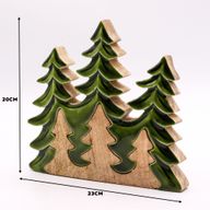 Ztraceni v Lese - 3 Stromy 3D - Dřevěná Dekorace 20x23cm