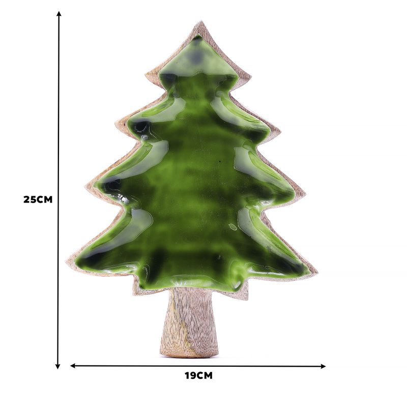 Ztraceni v Lese - Smaltovaná Miska ve Tvaru Stromu 25x19cm