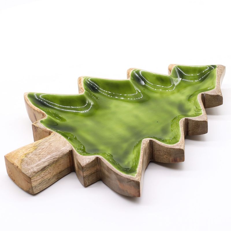 Ztraceni v Lese - Smaltovaná Miska ve Tvaru Stromu 25x19cm