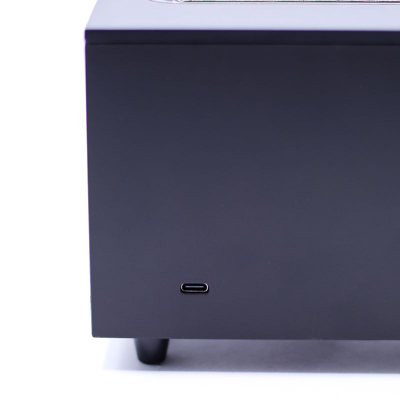 Aroma Difuzér s Efektem Plamene a Ptačím Zvukem - Černý, USB - Měnící se Barva