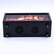Aroma Difuzér s Efektem Plamene a Ptačím Zvukem - Černý, USB - Měnící se Barva