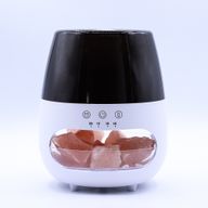 Aroma Difuzér s Efektem Plamene Solného Kamene - Bílý USB - Změna Barvy a Časovač
