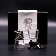 Dárková Sada 6 Panáků Bottom Up (50ml) - Bytosti Divokého Lesa - Starožitný Bronz