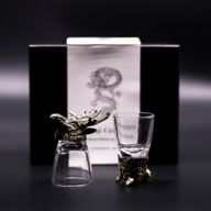 Dárková Sada 6 Panáků Bottom Up (50ml) - Bytosti Divokého Lesa - Starožitný Bronz