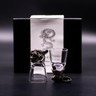 Dárková Sada 6 Panáků Bottom Up (50ml) - Mystické Bytosti - Starožitný Bronz