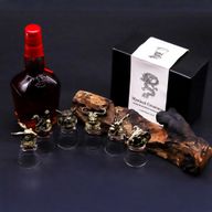 Dárková Sada 6 Panáků Bottom Up (50ml) - Mystické Bytosti - Starožitný Bronz