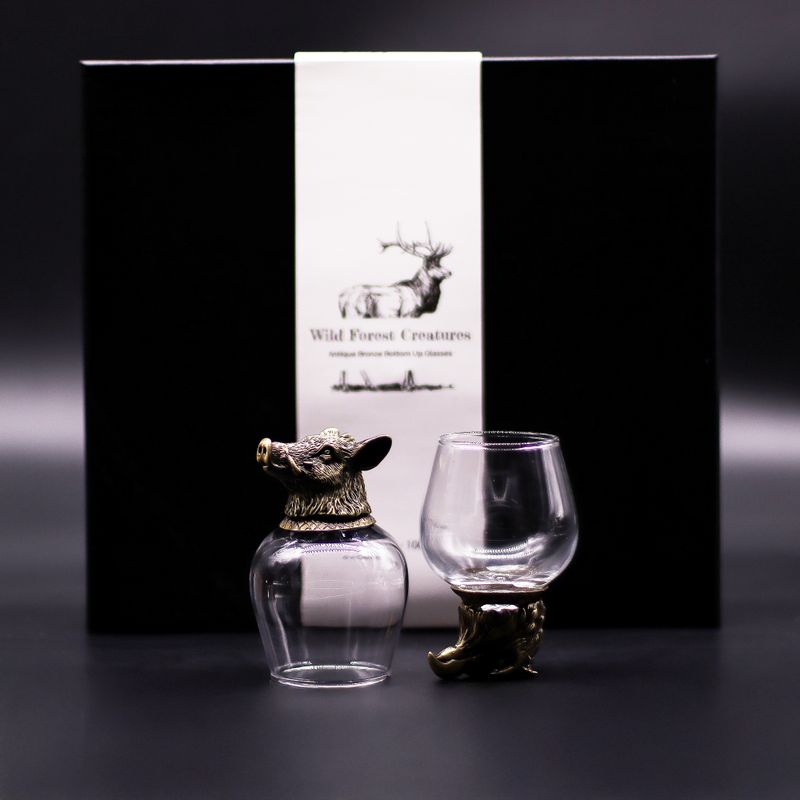 Dárková Sada 6 Sklenic Bottom Up Bottom Up (100ml) - Bytosti Divokého Lesa - Starožitný Bronz