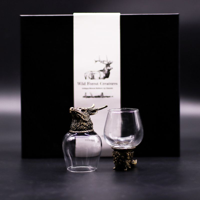 Dárková Sada 6 Sklenic Bottom Up Bottom Up (100ml) - Bytosti Divokého Lesa - Starožitný Bronz