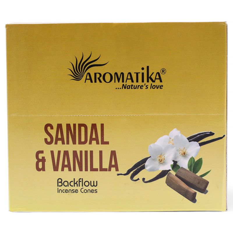 Aromatika Masala Kužele Tekoucí Dým - Santalové Dřevo a Vanilka