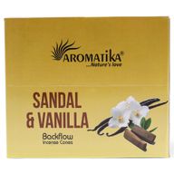 Aromatika Masala Kužele Tekoucí Dým - Santalové Dřevo a Vanilka