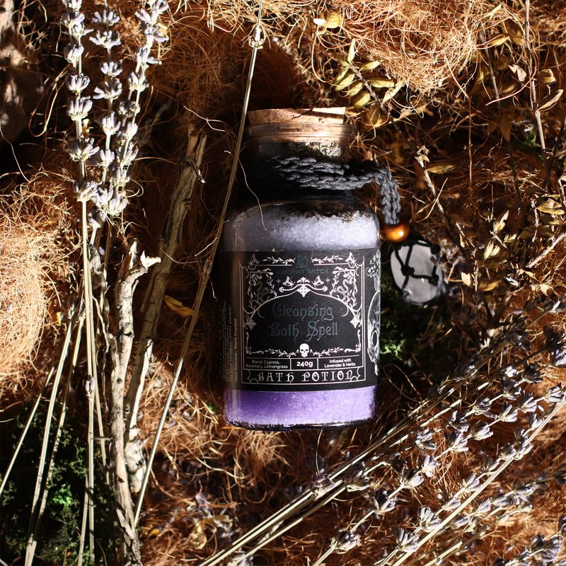 Ancient Witch Kouzelný Koupelový Lektvar & Amulet z Horského Křišťálu - Očista