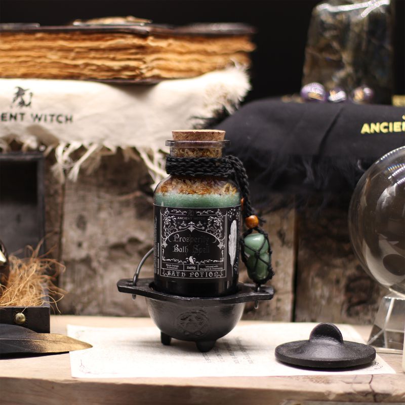 Ancient Witch Kouzelný Koupelový Lektvar & Amulet z Aventurínu - Prosperita