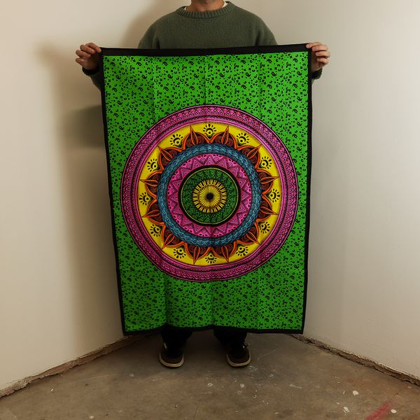 Bavlněné Nástěnné Závěsy (70x110cm) - Mandala Vibrace