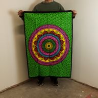 Bavlněné Nástěnné Závěsy (70x110cm) - Mandala Vibrace