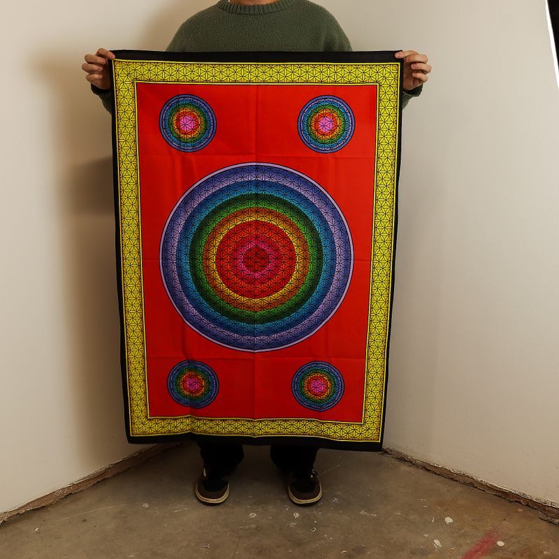 Bavlněné Nástěnné Závěsy (70x110cm) - 5 Květů Života