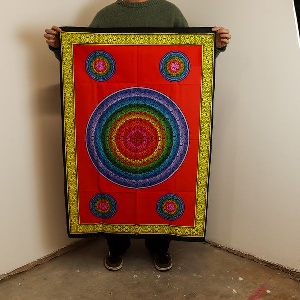 Bavlněné Nástěnné Závěsy (70x110cm) - 5 Květů Života