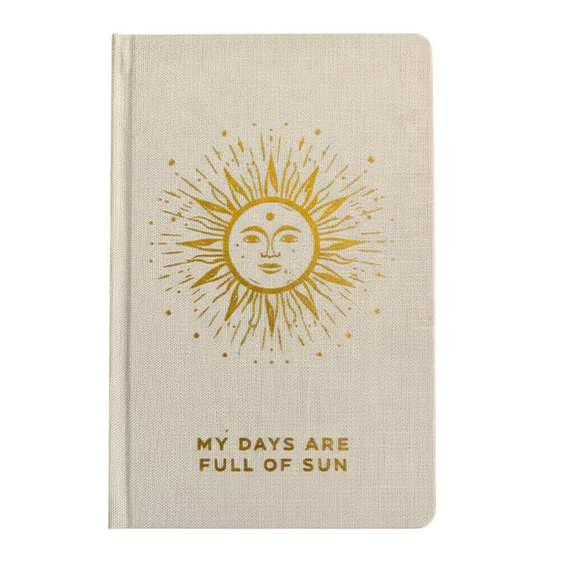 Deník Vděčnosti Slonová Kost - 120 stran - My Days are Full of Sun - Zlatá Podšívka