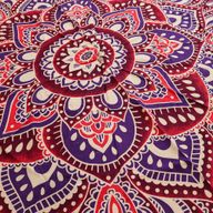Velký Mandala Kruhový Nástěnný Závěs (180cm) - Růžová a Fialová