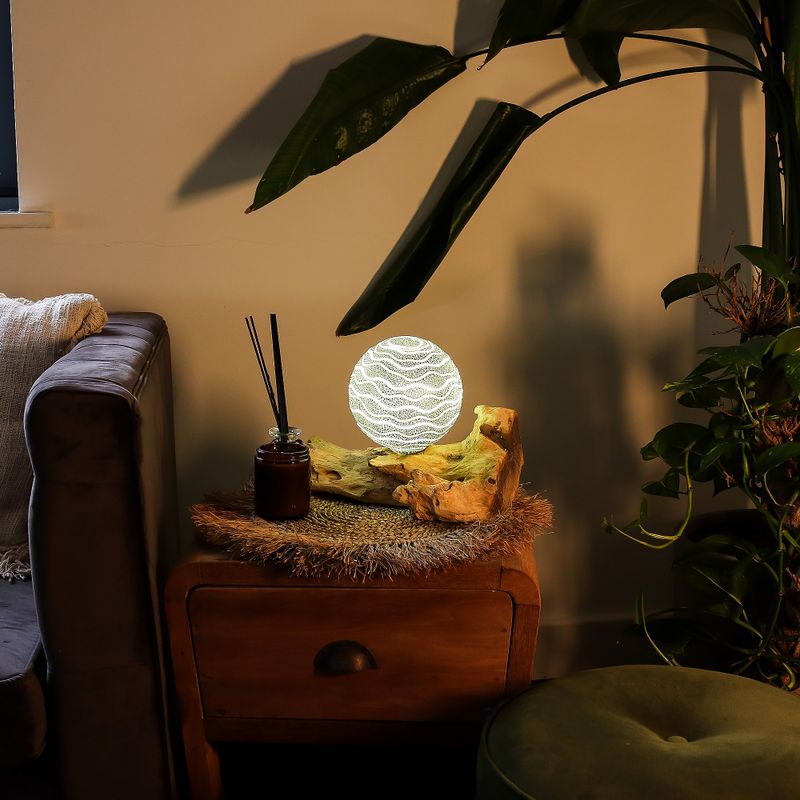 DriftGlow Lampa - Šedý Odstín Luna