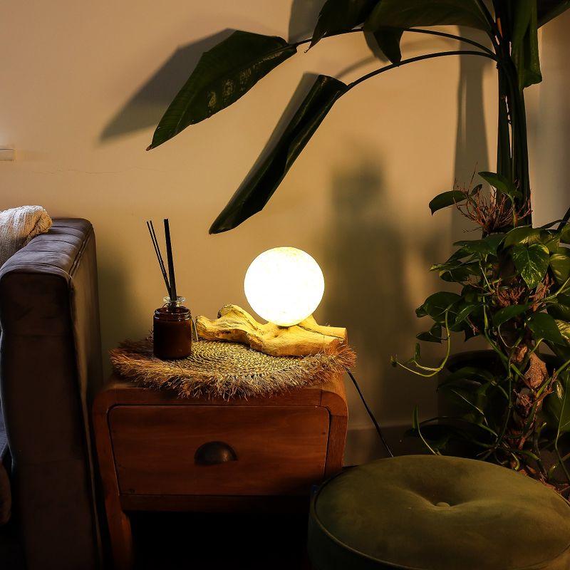 DriftGlow Lampa - Bavlna - Krémový Odstín