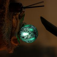 DriftGlow Lampa - Smaragdový Praskavý Odstín