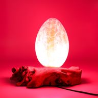 DriftGlow Lampa - Popraskané Ohnivé Vejce - Oranžové