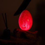 DriftGlow Lampa - Popraskané Ohnivé Vejce - Oranžové