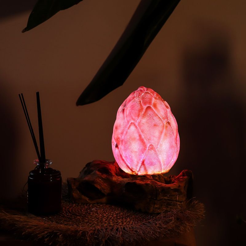 DriftGlow Lampa - Popraskaný Lotosový Květ - Fialový