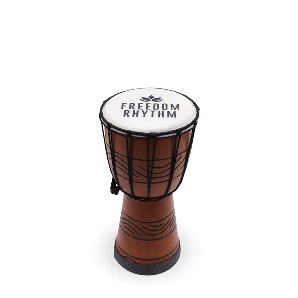 Malý Profesionální Djembe Buben - Freedom Rhythm (vysoký) - 30cm (15cm průměr)