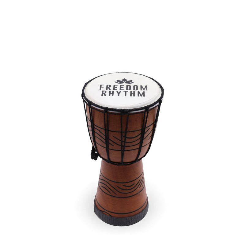 Malý Profesionální Djembe Buben - Freedom Rhythm (vysoký) - 30cm (15cm průměr)