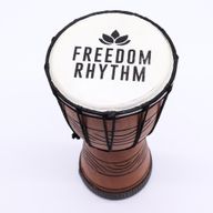 Malý Profesionální Djembe Buben - Freedom Rhythm (vysoký) - 30cm (15cm průměr)
