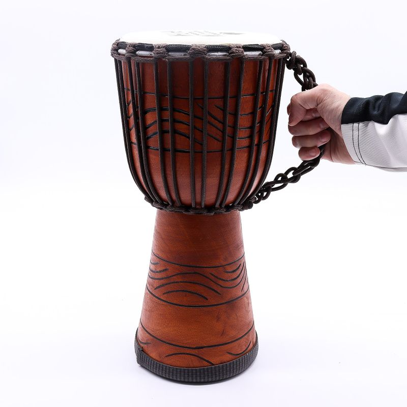 Střední Profesionální Djembe Buben -Freedom Rhythm (vysoký) - 40cm (18cm průměr)