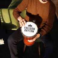 Střední Profesionální Djembe Buben -Freedom Rhythm (vysoký) - 40cm (18cm průměr)