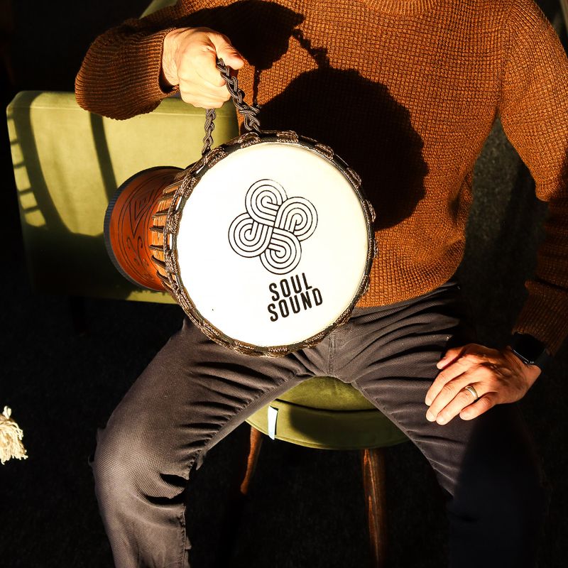 Velký Profesionální Djembe Buben - Soul Sound (nízký) - 50cm (22cm průměr)