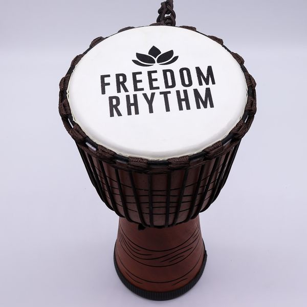Velký Profesionální Djembe Buben - Freedom Rhythm (vysoký) - 50cm (22cm průměr)