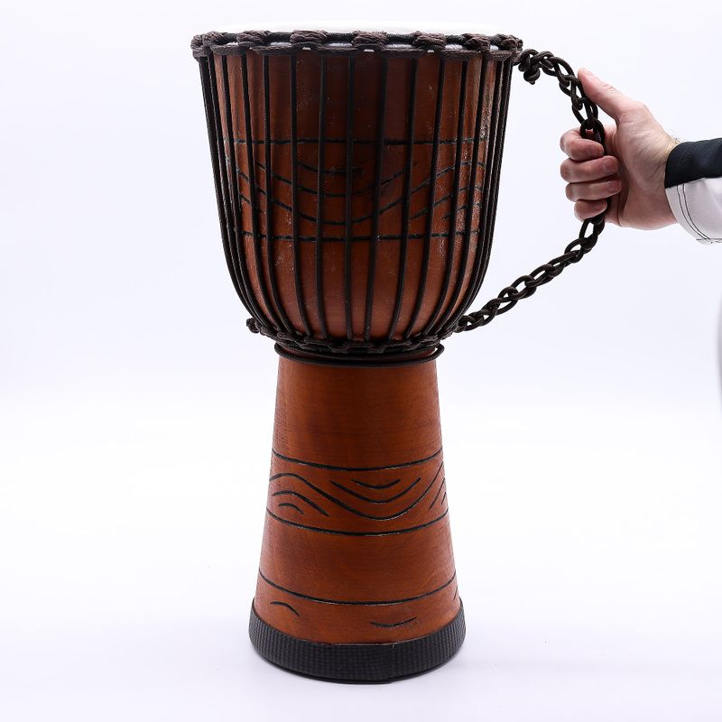 Velký Profesionální Djembe Buben - Freedom Rhythm (vysoký) - 50cm (22cm průměr)