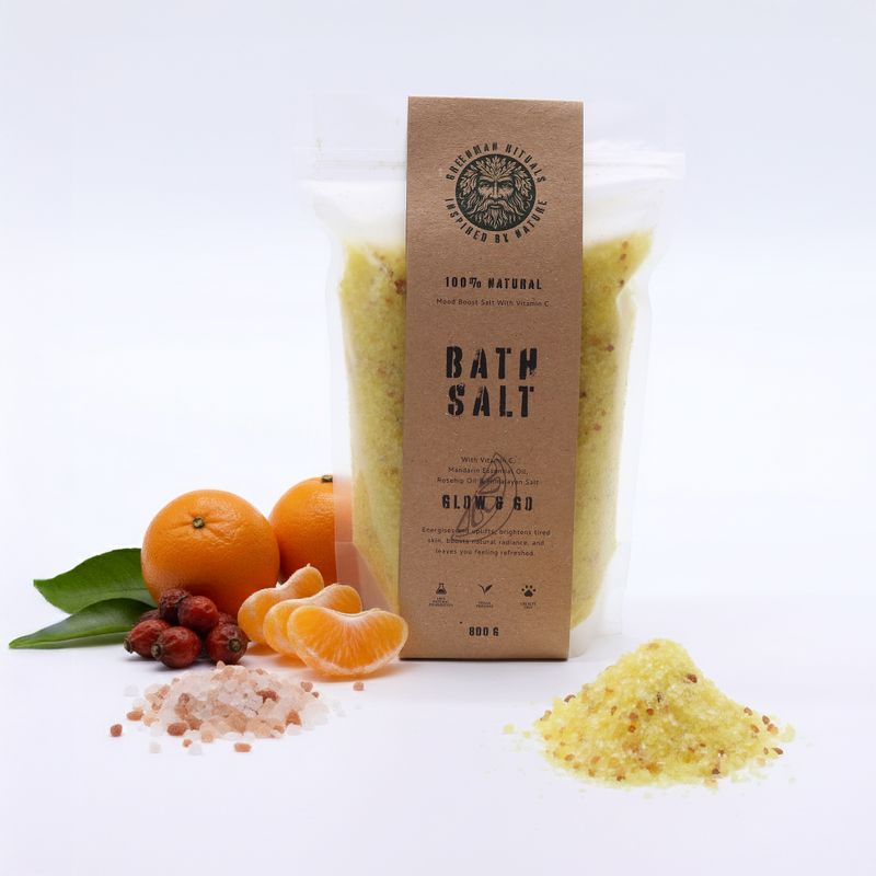 Greenman Rituals - Vitamín C & Mandarinka Epsomská Koupelová Sůl – Glow & Go