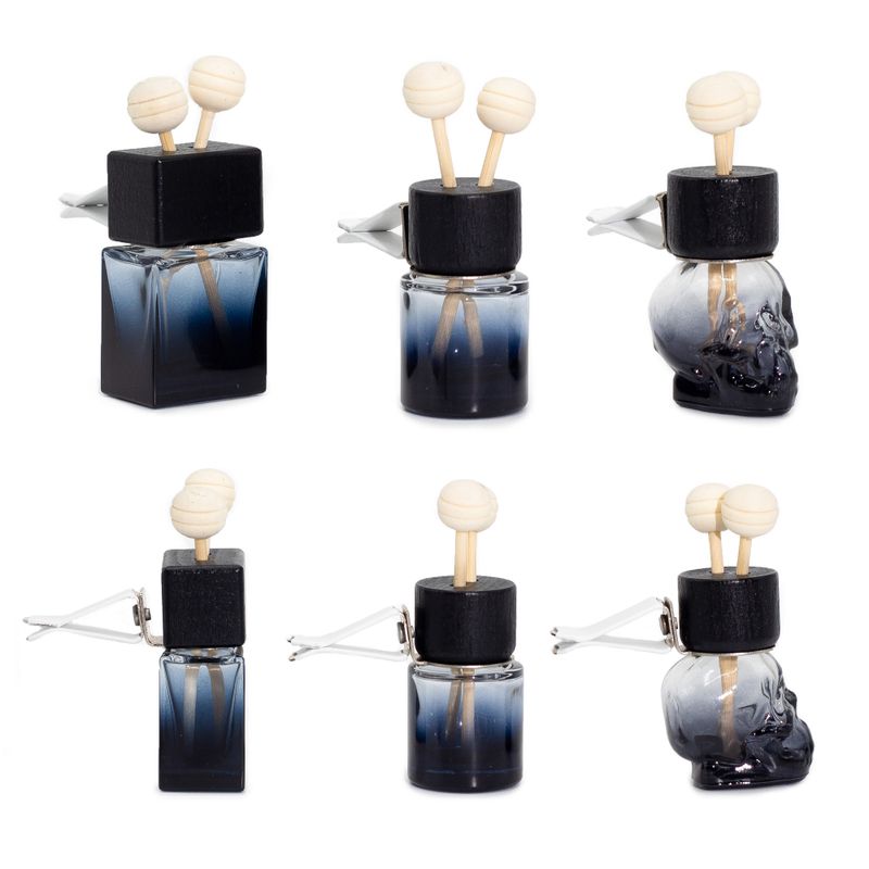 Černá Lahvička - Difuzér do Auta - do Ventilace - 8ml - (3 různé designy x 4)