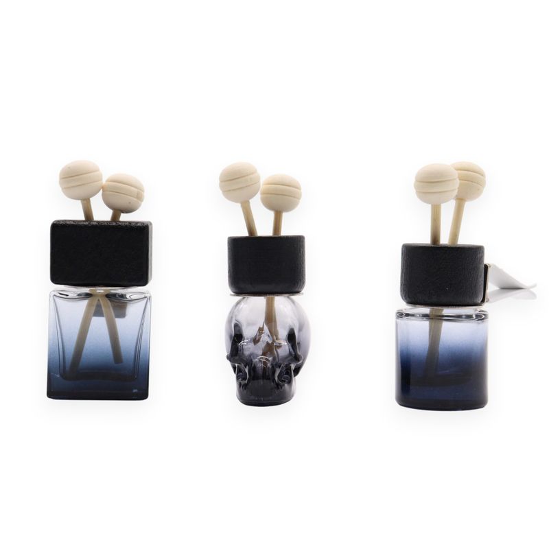Černá Lahvička - Difuzér do Auta - do Ventilace - 8ml - (3 různé designy x 4)