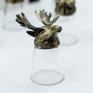 Dárková Sada 12 Panáků Bottom Up (25ml) - Lesní & Mystické Bytosti - Starožitný Bronz