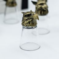 Dárková Sada 12 Panáků Bottom Up (25ml) - Lesní & Mystické Bytosti - Starožitný Bronz