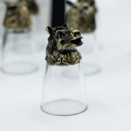 Dárková Sada 12 Panáků Bottom Up (25ml) - Lesní & Mystické Bytosti - Starožitný Bronz