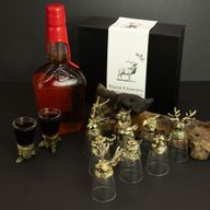Dárková Sada 12 Panáků Bottom Up (25ml) - Lesní & Mystické Bytosti - Starožitný Bronz
