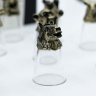 Dárková Sada 12 Panáků Bottom Up (25ml) - Bytosti Čínského Zvěrokruhu -  Starožitný Bronz